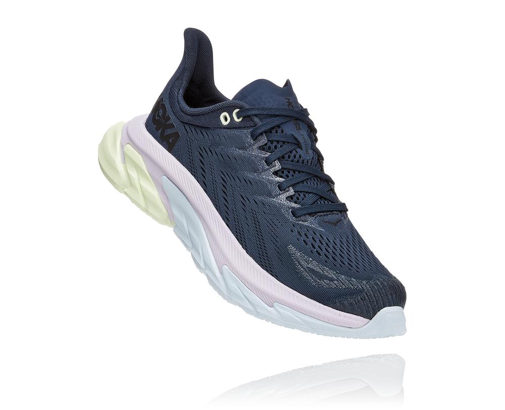 Hoka One One Clifton Edge Ženske Road Tekaški Čevlji Mornarica / Vijolicna SI-823590G